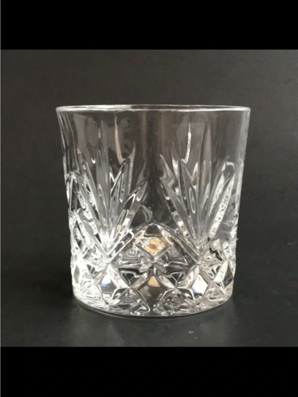 Lot of 2 Glencarin Woodford Reserve Crystal Lowball Wiskey Glasses